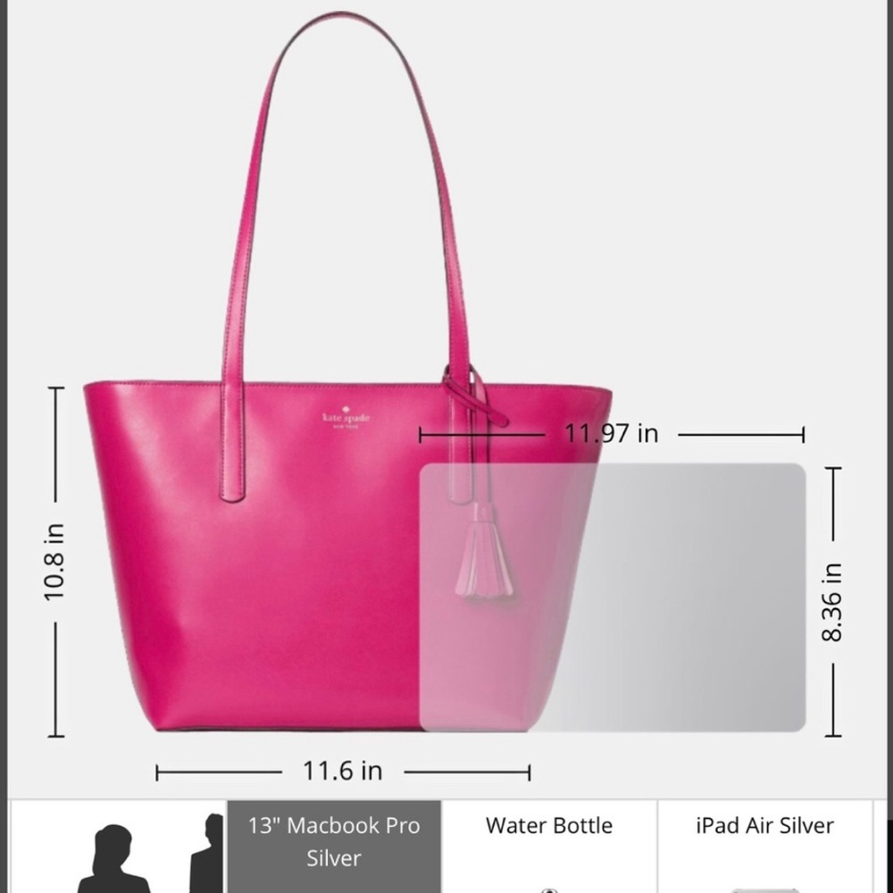 NWT Kate spade magenta large tote